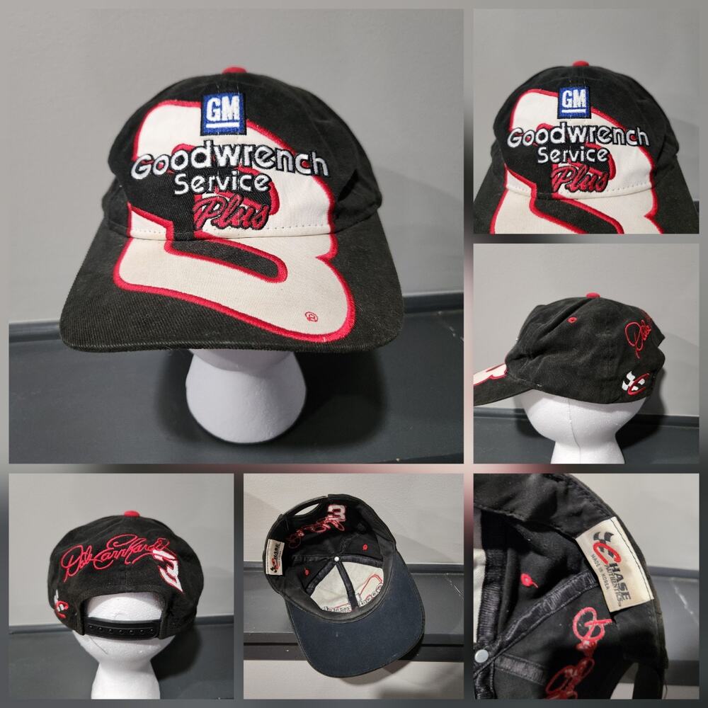VTG 90s Dale Earnhardt Sr Goodwrench #3 NASCAR Chase Authentics Snapback Hat Cap